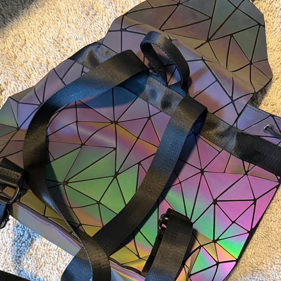 Geometric Iridescent Backpack - Picture 5 of 6